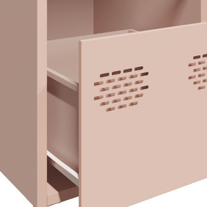 vidaXL Sideboard Pink 101.5x39x73.5 cm Cold-rolled Steel