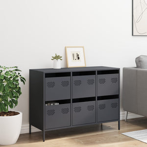 vidaXL Sideboard Anthracite 101.5x39x73.5 cm Cold-rolled Steel