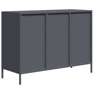 vidaXL Sideboard Anthracite 101.5x39x73.5 cm Cold-rolled Steel