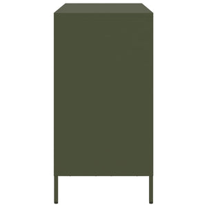 vidaXL Sideboard Olive Green 101.5x39x73.5 cm Cold-rolled Steel