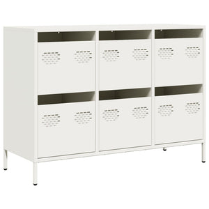 vidaXL Sideboard White 101.5x39x73.5 cm Cold-rolled Steel