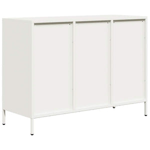 vidaXL Sideboard White 101.5x39x73.5 cm Cold-rolled Steel