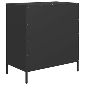 vidaXL Sideboard Black 68x39x73.5 cm Cold-rolled Steel