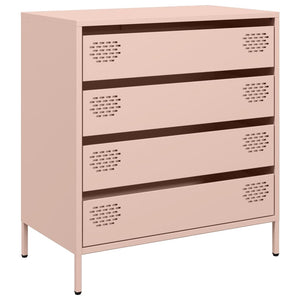 vidaXL Sideboard Pink 68x39x73.5 cm Cold-rolled Steel