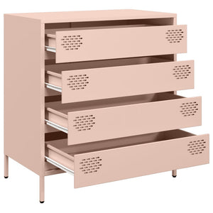 vidaXL Sideboard Pink 68x39x73.5 cm Cold-rolled Steel