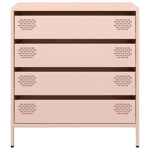 vidaXL Sideboard Pink 68x39x73.5 cm Cold-rolled Steel