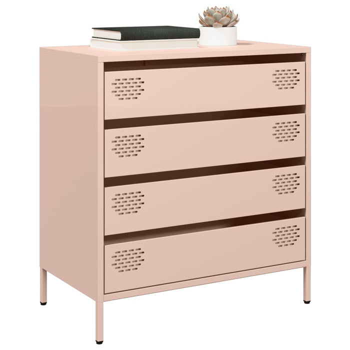 vidaXL Sideboard Pink 68x39x73.5 cm Cold-rolled Steel