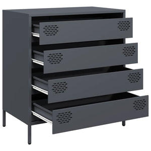 vidaXL Sideboard Anthracite 68x39x73.5 cm Cold-rolled Steel