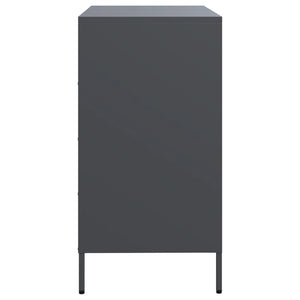 vidaXL Sideboard Anthracite 68x39x73.5 cm Cold-rolled Steel