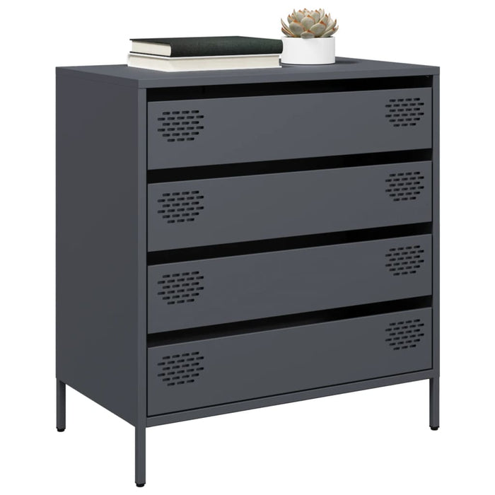 vidaXL Sideboard Anthracite 68x39x73.5 cm Cold-rolled Steel