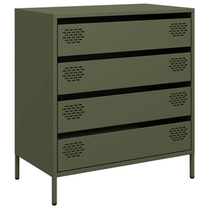 vidaXL Sideboard Olive Green 68x39x73.5 cm Cold-rolled Steel