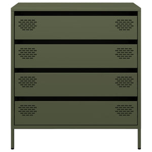 vidaXL Sideboard Olive Green 68x39x73.5 cm Cold-rolled Steel