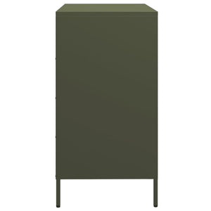 vidaXL Sideboard Olive Green 68x39x73.5 cm Cold-rolled Steel