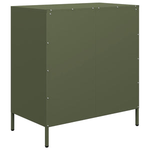 vidaXL Sideboard Olive Green 68x39x73.5 cm Cold-rolled Steel