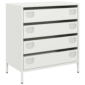 vidaXL Sideboard White 68x39x73.5 cm Cold-rolled Steel