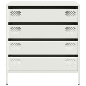 vidaXL Sideboard White 68x39x73.5 cm Cold-rolled Steel