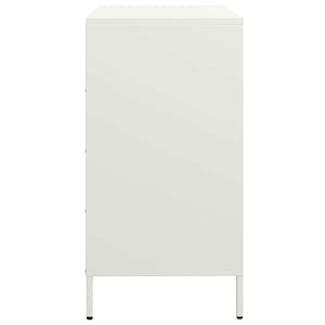 vidaXL Sideboard White 68x39x73.5 cm Cold-rolled Steel