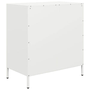 vidaXL Sideboard White 68x39x73.5 cm Cold-rolled Steel