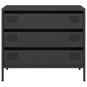 vidaXL Sideboard Black 68x39x58.5 cm Cold-rolled Steel