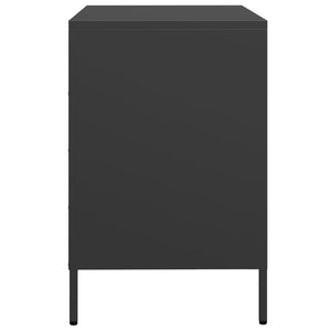 vidaXL Sideboard Black 68x39x58.5 cm Cold-rolled Steel