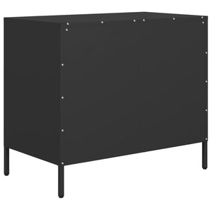 vidaXL Sideboard Black 68x39x58.5 cm Cold-rolled Steel