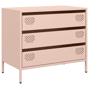 vidaXL Sideboard Pink 68x39x58.5 cm Cold-rolled Steel