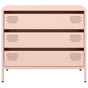 vidaXL Sideboard Pink 68x39x58.5 cm Cold-rolled Steel