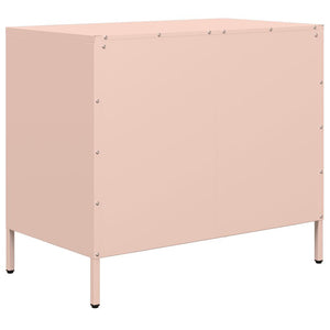 vidaXL Sideboard Pink 68x39x58.5 cm Cold-rolled Steel