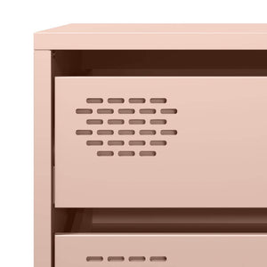 vidaXL Sideboard Pink 68x39x58.5 cm Cold-rolled Steel