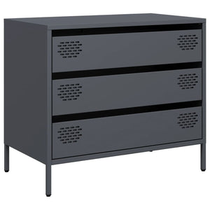 vidaXL Sideboard Anthracite 68x39x58.5 cm Cold-rolled Steel