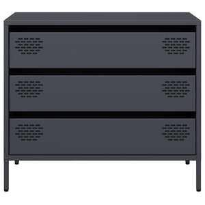 vidaXL Sideboard Anthracite 68x39x58.5 cm Cold-rolled Steel