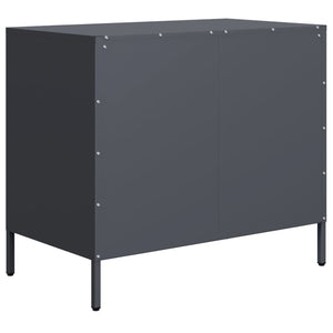 vidaXL Sideboard Anthracite 68x39x58.5 cm Cold-rolled Steel