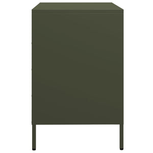 vidaXL Sideboard Olive Green 68x39x58.5 cm Cold-rolled Steel