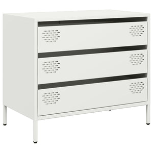 vidaXL Sideboard White 68x39x58.5 cm Cold-rolled Steel