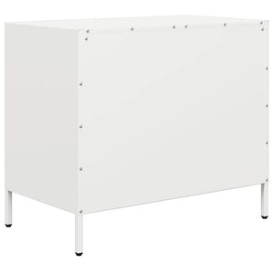 vidaXL Sideboard White 68x39x58.5 cm Cold-rolled Steel