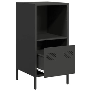 vidaXL Sideboard Black 35x39x73.5 cm Cold-rolled Steel