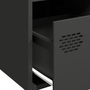 vidaXL Sideboard Black 35x39x73.5 cm Cold-rolled Steel