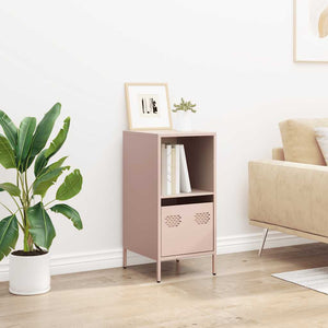 vidaXL Sideboard Pink 35x39x73.5 cm Cold-rolled Steel