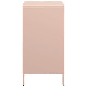 vidaXL Sideboard Pink 35x39x73.5 cm Cold-rolled Steel