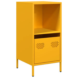 vidaXL Sideboard Mustard Yellow 35x39x73.5 cm Cold-rolled Steel