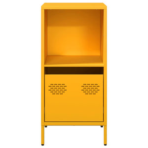 vidaXL Sideboard Mustard Yellow 35x39x73.5 cm Cold-rolled Steel