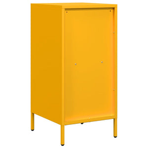 vidaXL Sideboard Mustard Yellow 35x39x73.5 cm Cold-rolled Steel