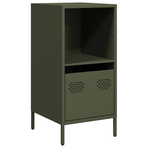 vidaXL Sideboard Olive Green 35x39x73.5 cm Cold-rolled Steel