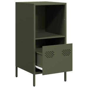 vidaXL Sideboard Olive Green 35x39x73.5 cm Cold-rolled Steel