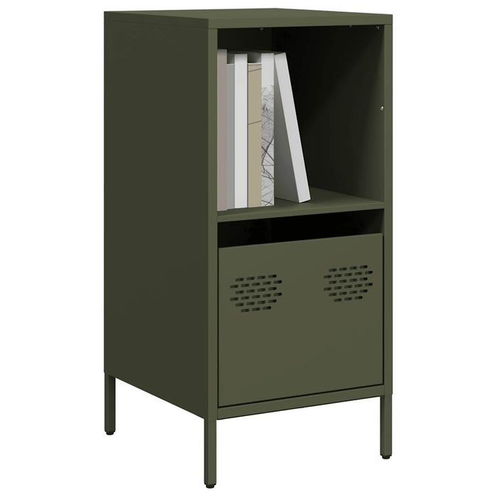 vidaXL Sideboard Olive Green 35x39x73.5 cm Cold-rolled Steel