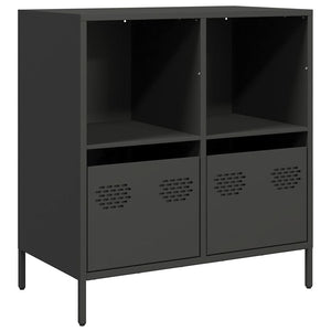 vidaXL Sideboard Black 68x39x73.5 cm Cold-rolled Steel