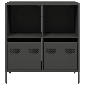 vidaXL Sideboard Black 68x39x73.5 cm Cold-rolled Steel