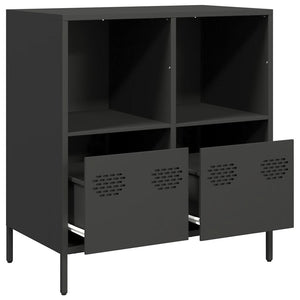 vidaXL Sideboard Black 68x39x73.5 cm Cold-rolled Steel