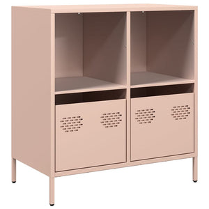 vidaXL Sideboard Pink 68x39x73.5 cm Cold-rolled Steel