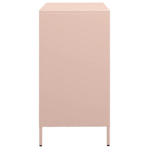 vidaXL Sideboard Pink 68x39x73.5 cm Cold-rolled Steel